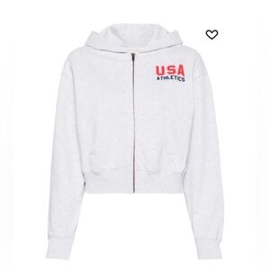 Sporty and Rich USA zip up sweatshirt - S